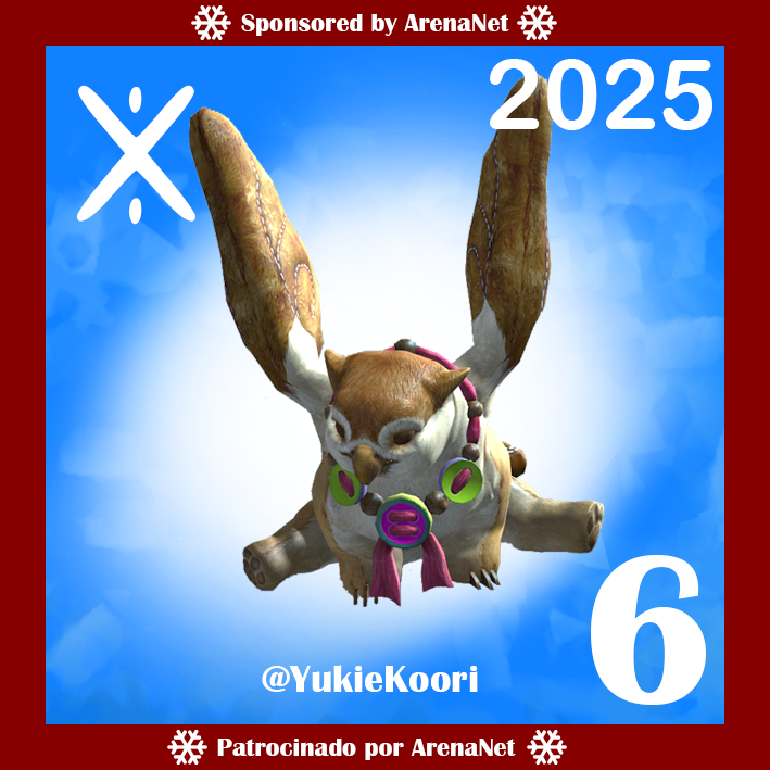 Día 6⃣ Calendario de Adviento del Día Invernal de  #GuildWars2 #GW2 🗓️
▶️ Para participar: Follow + RT
🏆 Premio: 1⃣ código de 400 💎
⛔️ El código NO es válido para STEAM
⚠️ Sorteo diario: el día siguiente a las 21:00⚠️
➡️ Del 1⃣ al 2⃣5⃣ de diciembre
Patrocinado por ArenaNet.