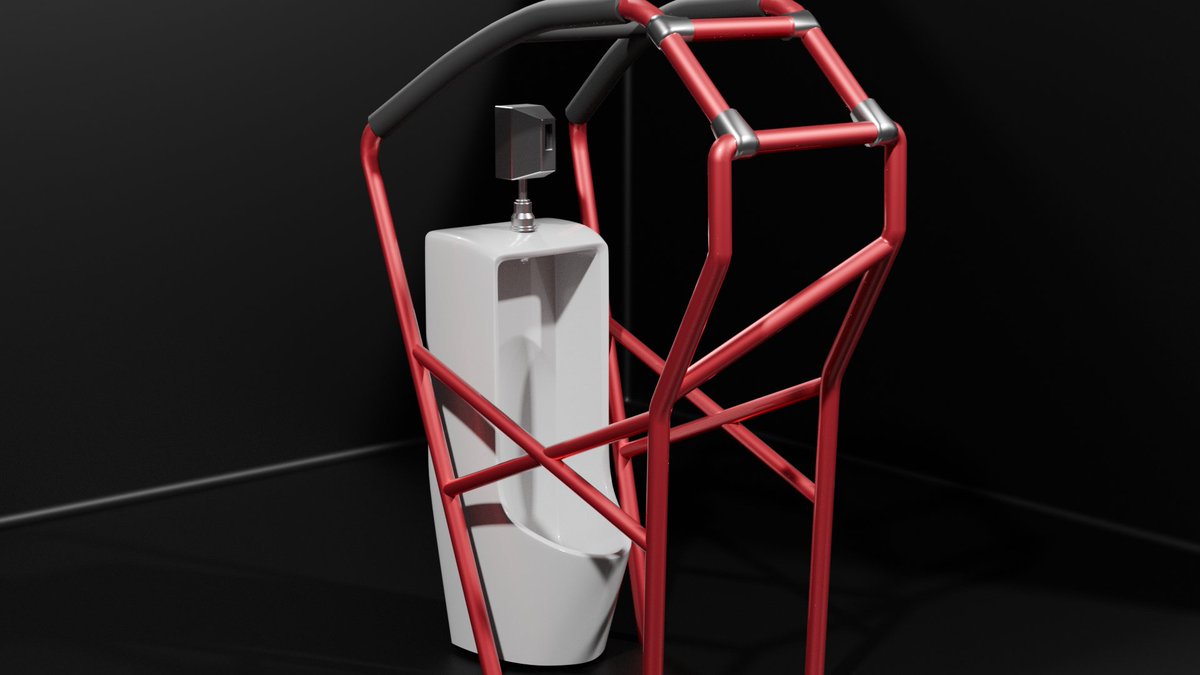 ロールゲージ付き小便器作ってたら日が暮れてて泣いてしまった