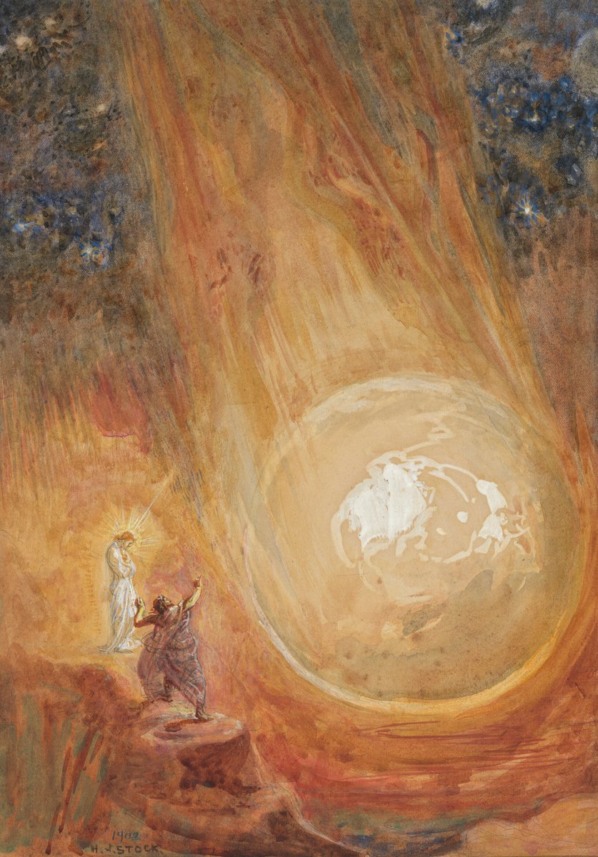 ArchetypeVision's tweet photo. And I Saw a Star Fall from Heaven Unto the Earth by Henry John Stock, 1902 https://t.co/1NrXwkD1dP