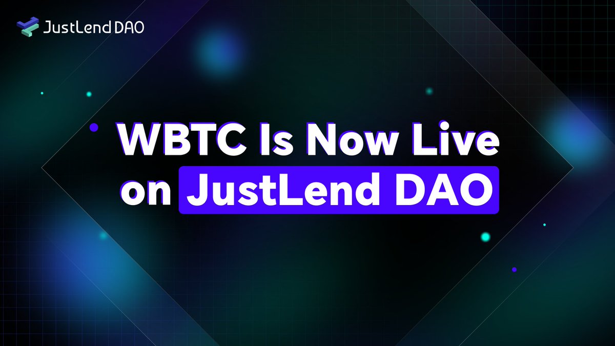 DeFi_JUST's tweet image. WBTC is Now Live on JustLend DAO! 🚀 @WrappedBTC

You can now supply and borrow WBTC directly on JustLend DAO, bringing Bitcoin’s liquidity and stability into the TRON DeFi ecosystem with speed, efficiency, and flexibility.

This launch strengthens TRON by adding deeper…