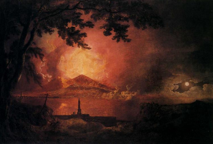 JosephWrightArt's tweet image. Vesuvius in Eruption #artbots #wright