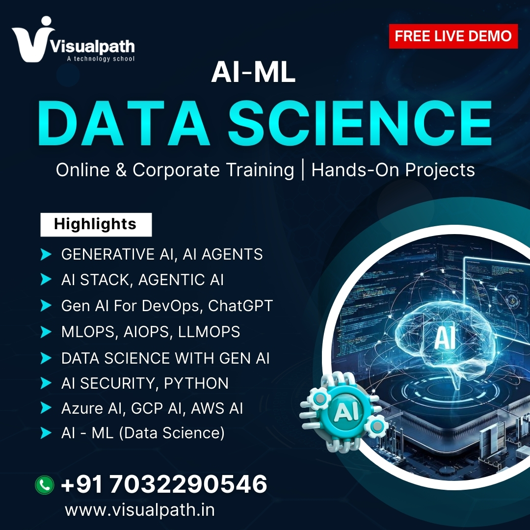 VisualpathPro's tweet image. 🔥 Become an Expert in AI-ML &amp;amp; Data Science!
Transform your career with industry-ready Online &amp;amp; Corporate Training + Hands-On Real-Time Projects 💼📊

📞 Call/WhatsApp: +91 7032290546
🌐 Visit: visualpath.in

#AIML #DataScience #GenerativeAI #AITraining #AgenticAI #new