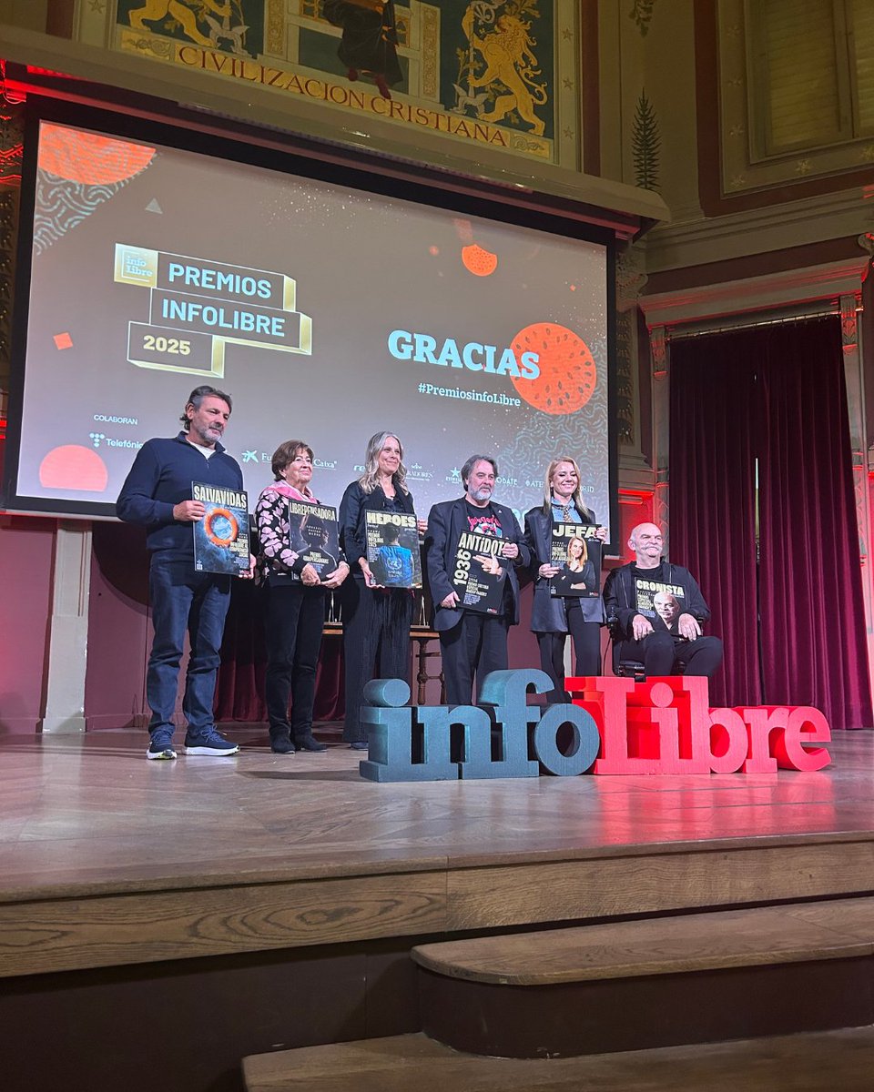 UNRWAes's tweet image. Este premio para nosotros es una válvula de oxígeno que nos da fuerzas para seguir adelante con nuestro trabajo y que realmente agradecemos. Gracias a todo el equipo de @_infoLibre por apoyarnos. No dejemos de mirar a #Palestina. @Raquel_Marti_