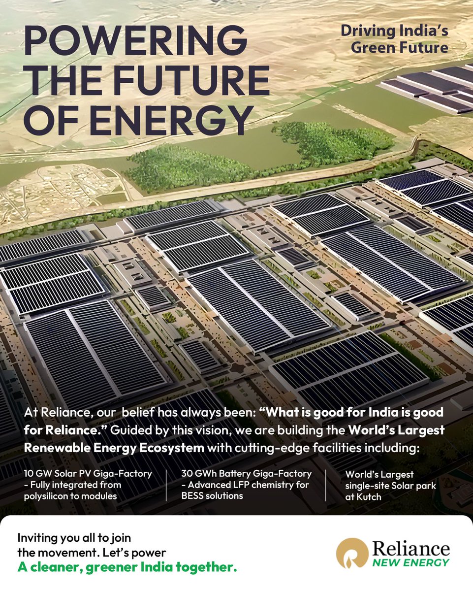 RIL_Updates's tweet image. Empowering businesses to achieve Net Zero through:

- RTC (Round the Clock) &amp;amp; Dispatchable Power
- Flexible Tenures: 15 - 25 Yrs. 
- Captive / Group Captive / 3rd Party options
- 40-85% CUF

📩 Connect with us today at repower.connect@ril.com to explore tailored renewable energy…
