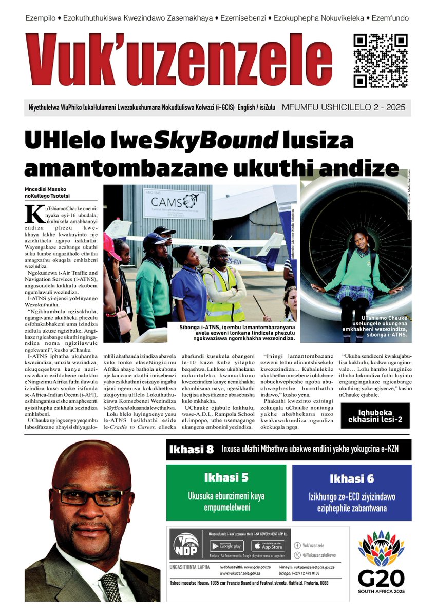 VukuzenzeleNews's tweet image. IVuk&apos;uzenzele isiyatholakala ngokuphelele ngesiZulu!

Zonke izindaba ezikulolu shicilelo zihunyushiwe futhi sezilungele ukufundwa kwisizindalwazi seVuk.

Chofoza lapha ukufunda kabanzi: vukuzenzele.gov.za/mfumfu-ushicil…

#VukNews
#isiZuluEdition
#Vukuzenzele
#GovZAUpdates