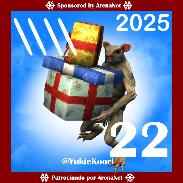 Día 2⃣2⃣ Calendario de Adviento del Día Invernal de  #GuildWars2 #GW2 🗓️
▶️ Para participar: Follow + RT
🏆 Premio: 1⃣ código de 400 💎
⛔️ El código NO es válido para STEAM
⚠️ Sorteo diario: el día siguiente a las 21:00⚠️
➡️ Del 1⃣ al 2⃣5⃣ de diciembre
Patrocinado por ArenaNet.