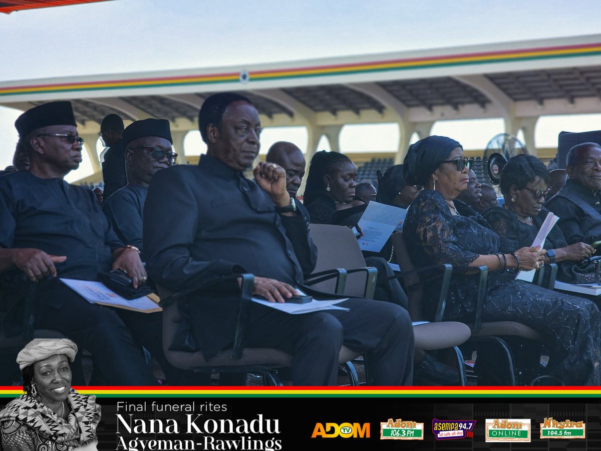 Photos from the State Funeral service for H.E. Mrs. Nana Agyeman-Rawlings 

#NhyiraSocials #NhyiraNews
