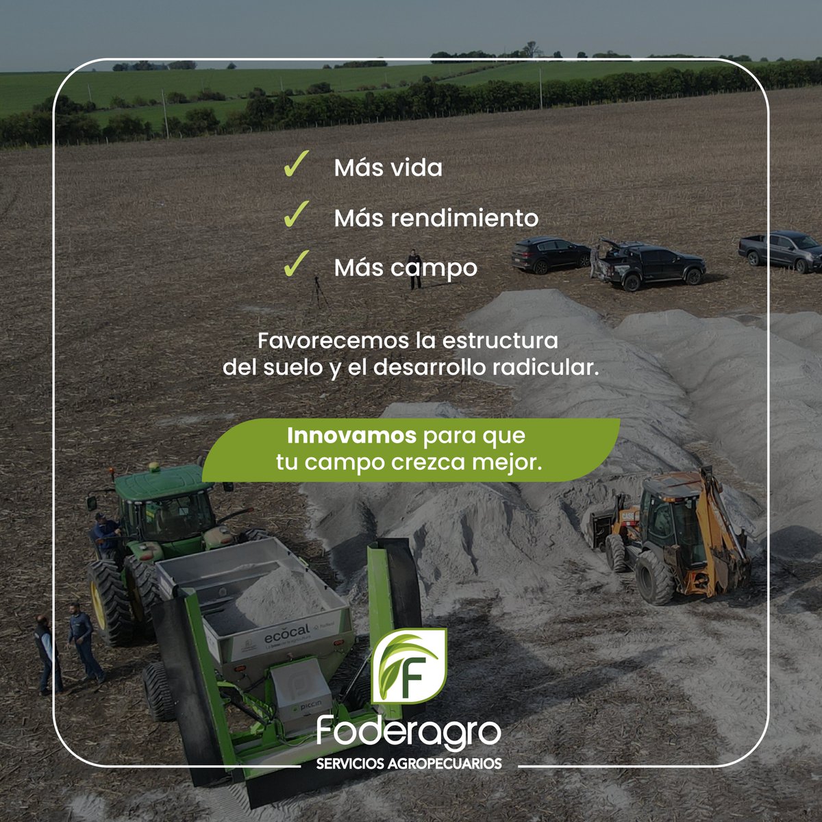 foderagro's tweet image. Un pH equilibrado es fundamental para mantener un suelo sano y cultivos de alto rendimiento. 🌱

El encalado corrige la acidez y permite que el suelo vuelva a trabajar a su máximo potencial. 💪

👉 Contactanos y te contamos más beneficios del servicio.