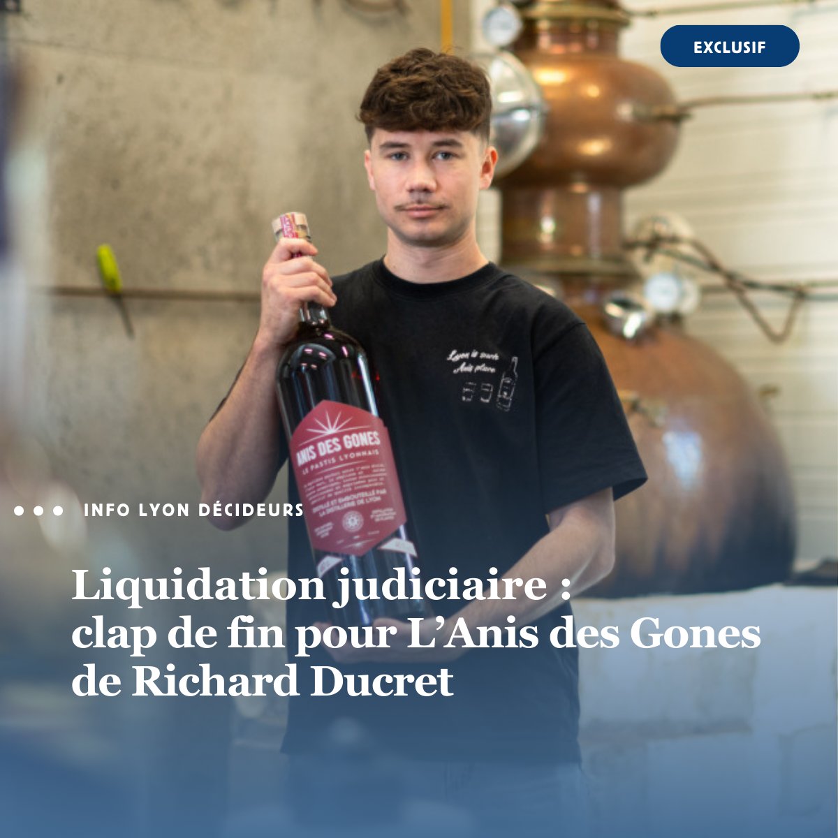 [𝐈𝐧𝐟𝐨 𝐋𝐲𝐨𝐧 𝐃𝐞́𝐜𝐢𝐝𝐞𝐮𝐫𝐬] Déjà placée en redressement judiciaire début juin, la liquidation judiciaire de La Distillerie de Lyon a été prononcée le 27 novembre par le Tribunal des activités économiques de Lyon.

Toutes les infos ici ➡️ lnkd.in/dFRSeNEb