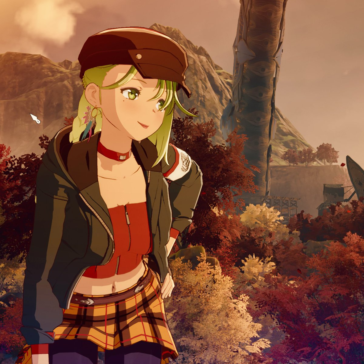 Tatsumi_Aoi's tweet image. 去年のブルプロの紅葉。
このときの髪型も好きでしたw
#ブルプロ #BlueProtocol