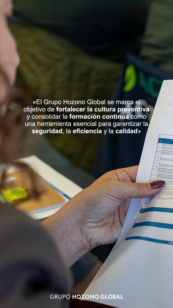 Con esta iniciativa, el Grupo Hozono Global se marca el objetivo de fortalecer la cultura preventiva y consolidar la formación continua como una herramienta esencial para garantizar la seguridad, la eficiencia y la calidad en todos los servicios de la compañía, además de mejorar