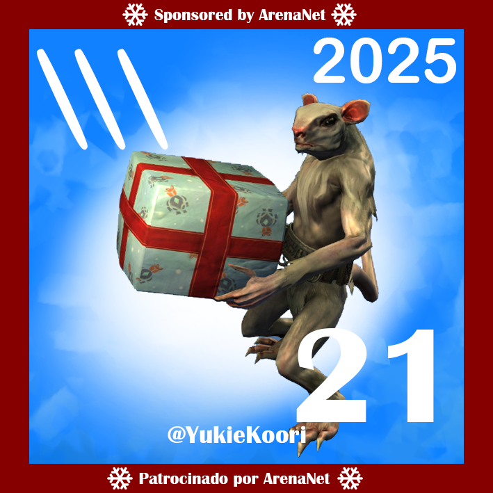 Día 2⃣1⃣ Calendario de Adviento del Día Invernal de  #GuildWars2 #GW2 🗓️
▶️ Para participar: Follow + RT
🏆 Premio: 1⃣ código de 400 💎
⛔️ El código NO es válido para STEAM
⚠️ Sorteo diario: el día siguiente a las 21:00⚠️
➡️ Del 1⃣ al 2⃣5⃣ de diciembre
Patrocinado por ArenaNet.