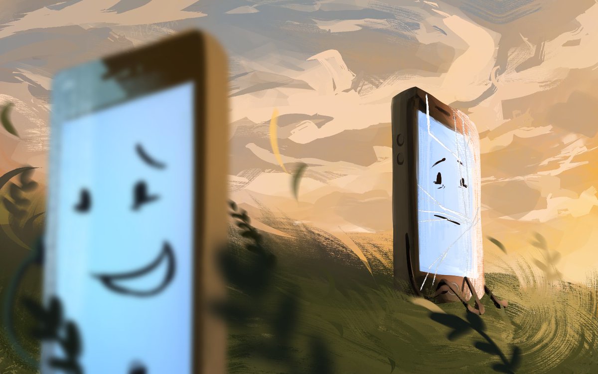 ArtsCeiyan's tweet image. What to Do

(I drew this to mourn the fact that I haven&apos;t seen him in a while + hes no longer the pfp)

#mephone4 #osc #objectshowcommunity