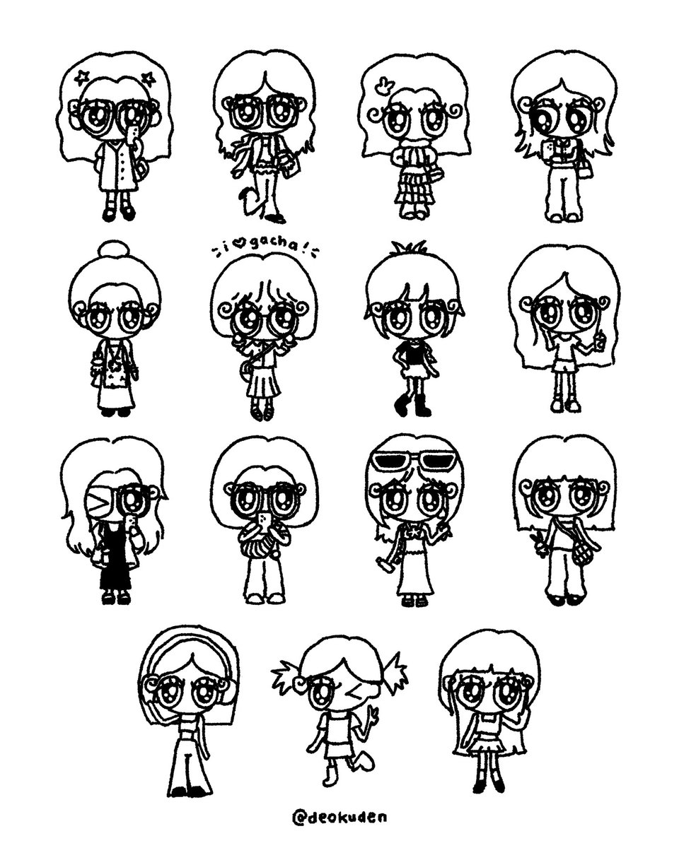 deokuden's tweet photo. asked girlies on ig to send their outfit pics so i can doodle them…

then i made them into sticker sheets! 👩🏻‍🤝‍👩🏼⭐️ https://t.co/LxUyQmP1G2