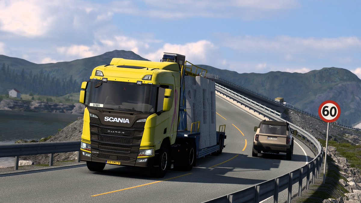 C_arolus's tweet image. Familiar view, huh?

Already enjoying the #nordichorizons DLC on #ETS2 !

Some very challenging, narrow roads and beautiful terrain all over! Great work to the SCS team, can&apos;t wait for more!

@SCSsoftware