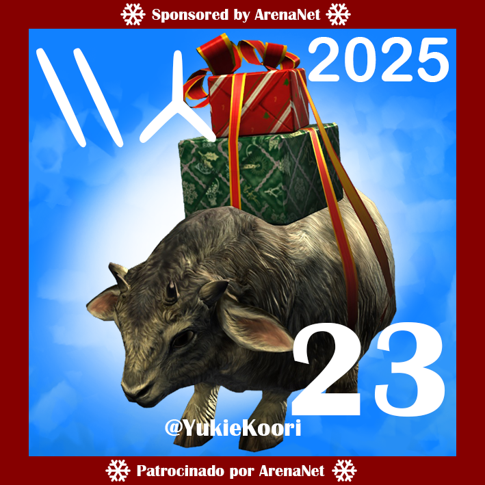 Día 2⃣3⃣ Calendario de Adviento del Día Invernal de  #GuildWars2 #GW2 🗓️
▶️ Para participar: Follow + RT
🏆 Premio: 1⃣ código de 400 💎
⛔️ El código NO es válido para STEAM
⚠️ Sorteo: el día 2⃣5⃣ a las 21:00⚠️
➡️ Del 1⃣ al 2⃣5⃣ de diciembre
Patrocinado por ArenaNet.