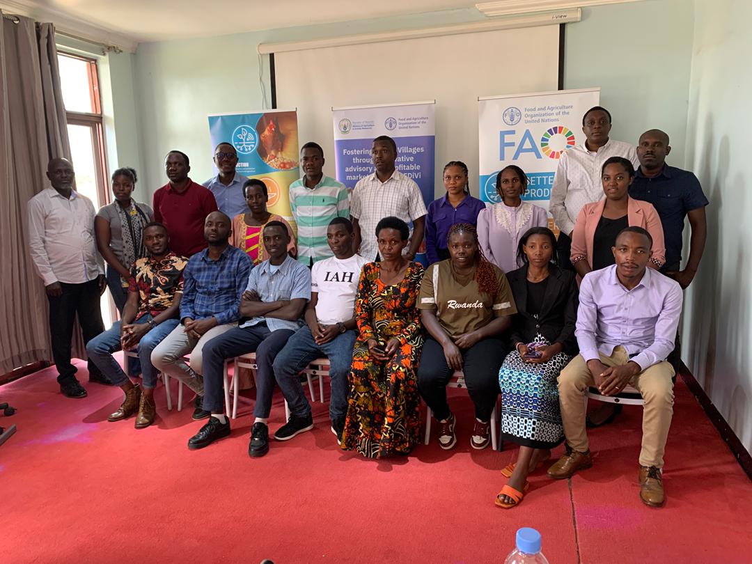 FAORwanda's tweet image. This week, @FAORwanda and @RwandaAgriBoard  trained 36 Digital Agriculture Champions from 6 districts under #SAIPII on using digital tools for market linkages &amp;amp; advisory services. 

Trainees are now ready to drive Rwanda’s agrifood digital transformation. 

 #DigitalAgriculture