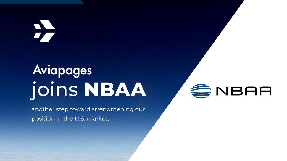 AviapagesCom's tweet image. We&apos;re delighted to announce our membership in @NBAA — another step toward strengthening our position in the U.S. market.
Meet our team exhibiting at U.S.-based @NBAA events next year!

#Aviapages #FlightCalculator #CharterCalculator #BusinessAviation #PrivateAviation