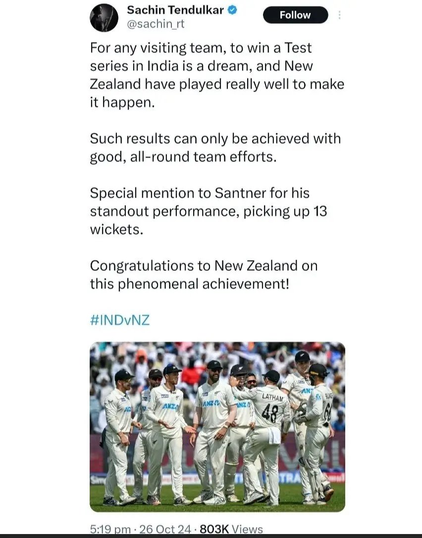 Oxygen18_'s tweet image. 🚨🚨Did you guys notice one thing 👇

So far, no tweet has come from Sachin Tendulkar on South Africa winning the historic Test series.

He was the first one to tweet after the NZ Test series. It’s clear now that he was also involved in a strong conspiracy against Virat Kohli,…