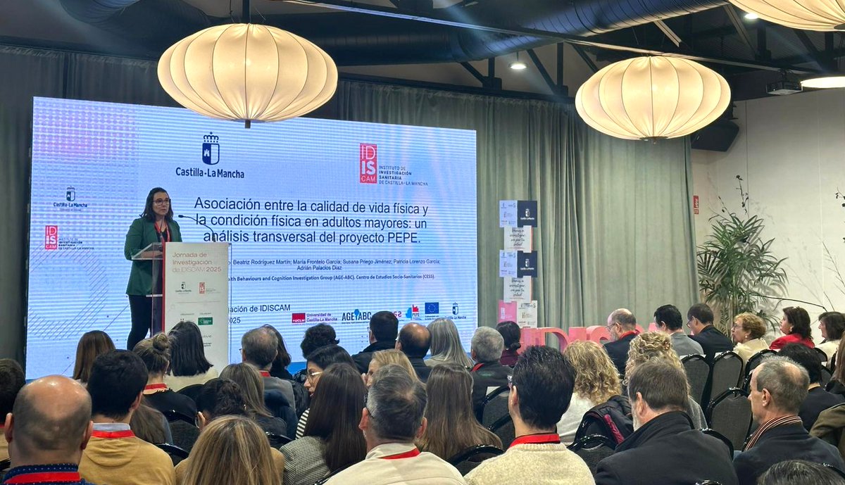 idiscam's tweet image. 📢 Seguimos con las comunicaciones orales.

Nos han acompañado: Celia Álvarez (@uclm_es): “Asociación entre la calidad de vida y la condición física en adultos mayores: un análisis transversal del proyecto PEPE.”

#JornadadeInvestigación #IDISCAM