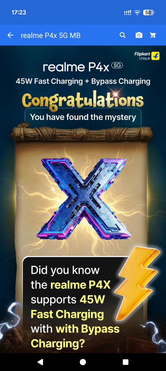 Oomph_Factor's tweet image. Spotted day-2 X. #realmeP4x @realmeIndia