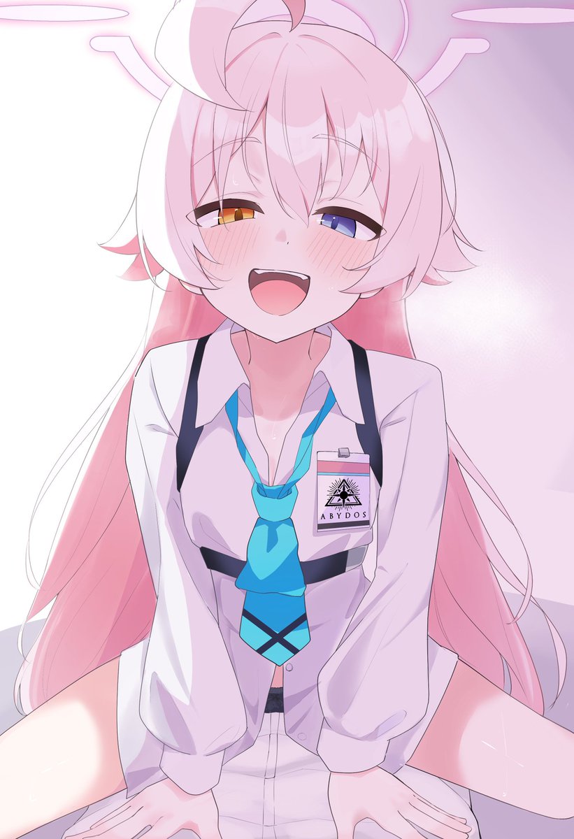 MochiShiroinnu's tweet image. うぁ……ホシノ……🩷