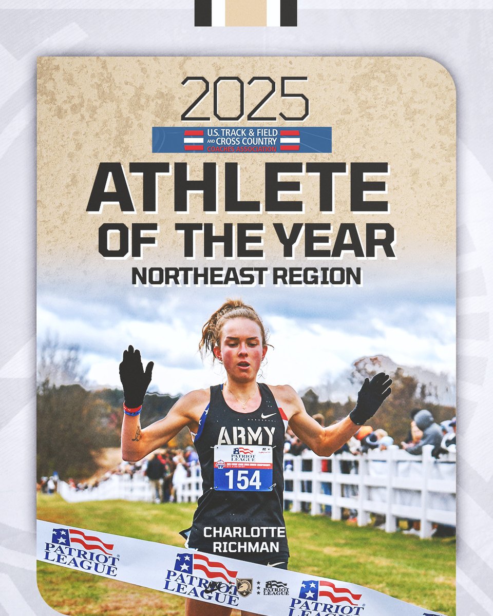 ArmyWP_TrackXC's tweet image. Another day, another award for Charlotte 🤩

#GoArmy