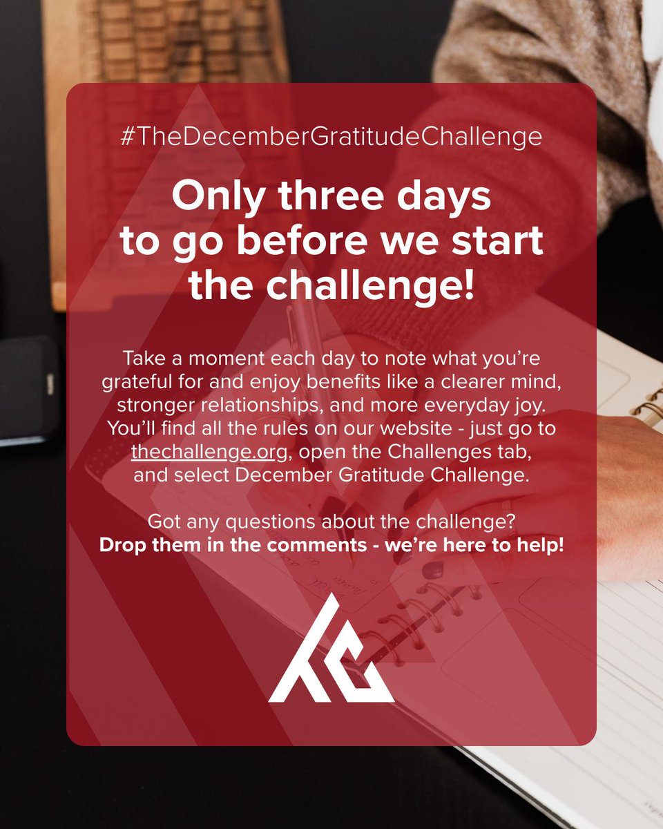 Got any questions about the challenge? Drop them in the comments - we’re here to help! #DecemberGratitudeChallenge!