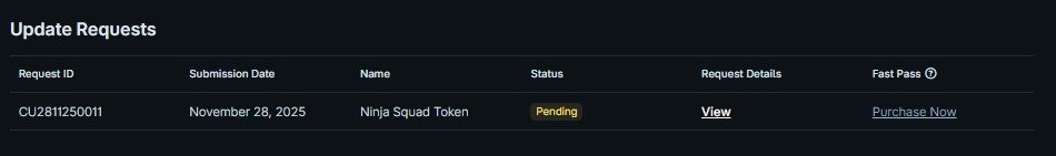 <a href="/coingecko/">CoinGecko</a> We have applied for the following update request (Request ID – CU2811250011) regarding change of our Discord server link to a updated version which can be found down below;
discord.gg/ninjasquadoffi…