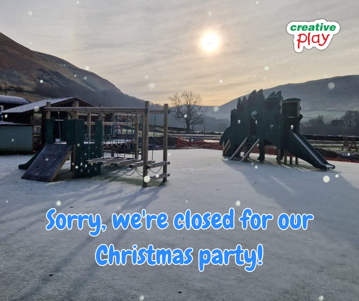🎄 Christmas Notice 🎄

We’ll be closed from 1pm today for the Creative Play Christmas party.🎉

We’ll be back open as normal on Monday 1st December at 8am 👏

If you have any urgent enquiries, please email us at play@creativeplayuk.com

Thank you and have a wonderful weekend! ✨