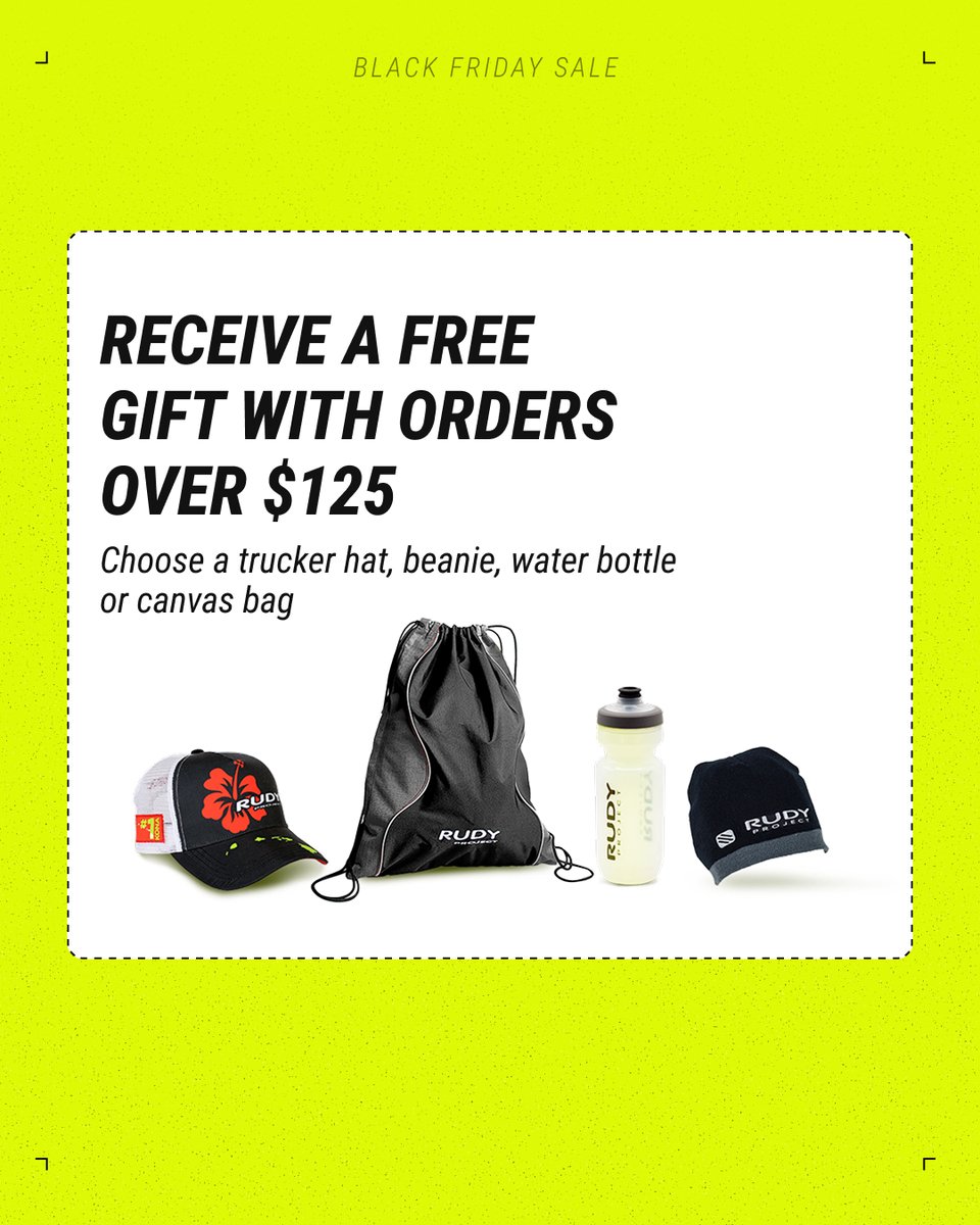 RudyProjectNA's tweet image. Our Black Friday Sale is almost over, with up to 35% off helmets, sunglasses, &amp;amp; more, plus a free $115 spare lens with any interchangeable sunglass purchase. rudyprojectna.com *Use code FREELENS at checkout &amp;amp; free gifts with purchase available while supplies last.