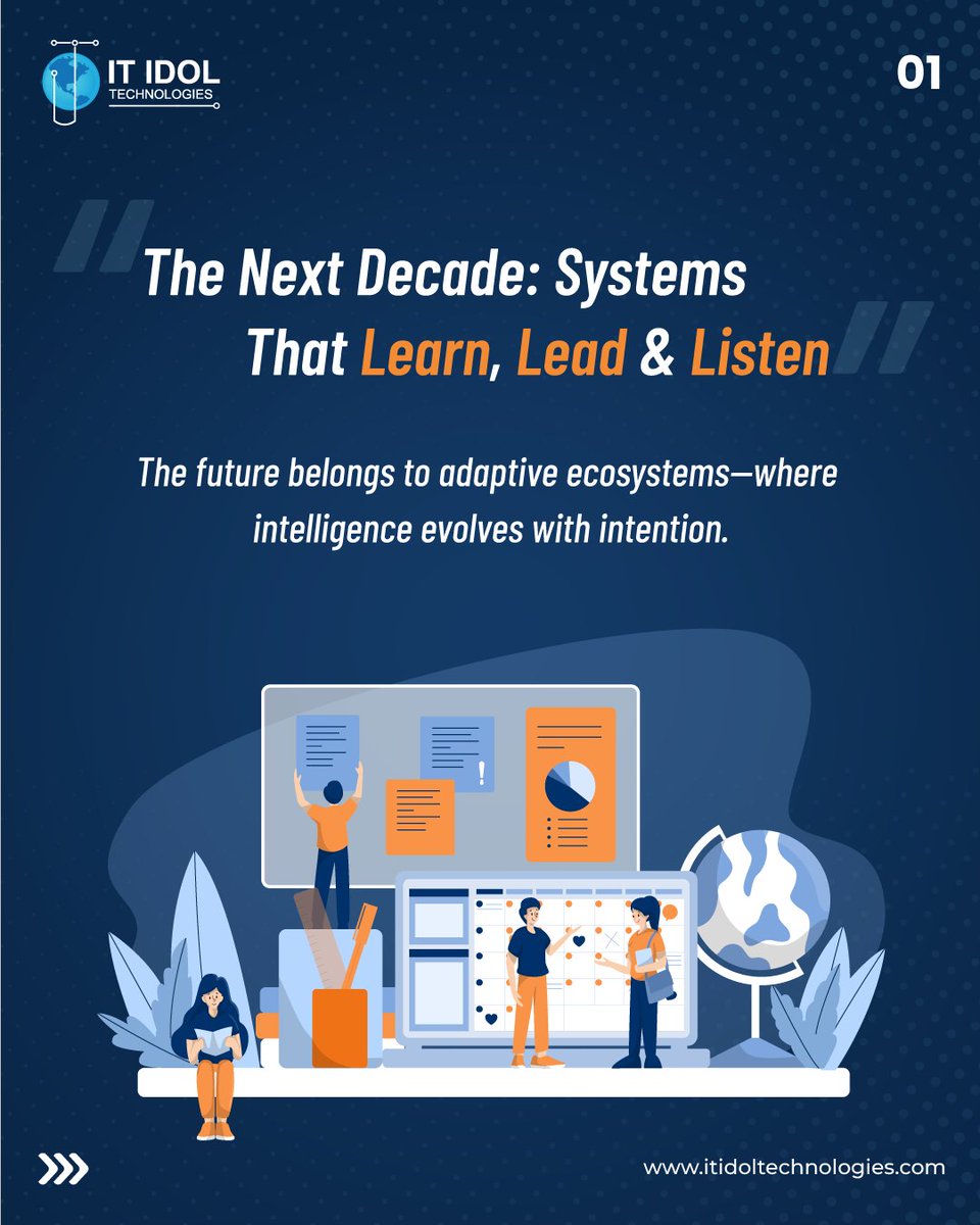 itidoltech's tweet image. The decade ahead isn’t just about smarter systems, it’s about wiser ones.

From #adaptiveecosystems to #ethicalAI, the future of technology lies in intelligence that listens, learns, and leads with purpose.

Let’s build what’s next. 🚀

#FutureOfTech #AITrends #ITIDOLTechnologies