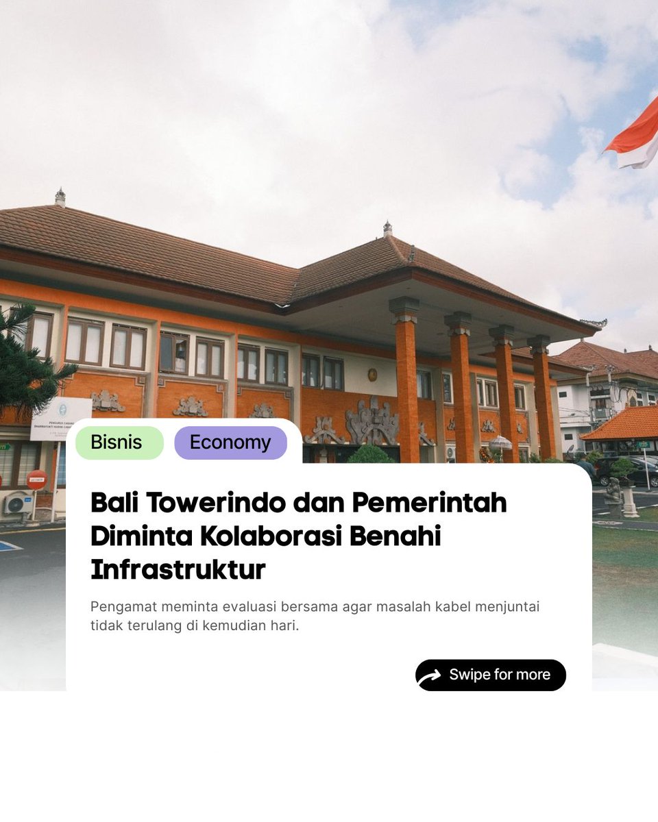 speecially's tweet image. Bali Towerindo harus berbenah dalam mengatasi infrastruktur yang dipermasalahkan warga 
#balitolakmonopoly
#balitowerindo