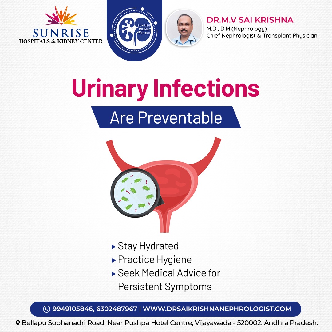 sunrisekidney's tweet photo. visit: https://t.co/rFAWREJxUo or 
📞 Call Now: 99491 05846 | 63024 87967

#DrMVSaiKrishna #SunriseKidneyCentre #NephrologistVijayawada #KidneyCare #HealthyKidneys #UrinaryInfections #KidneyHealth #TransplantPhysician #VijayawadaDoctors #PreventKidneyProblems #HydrationTips https://t.co/uK5pRKp9BR