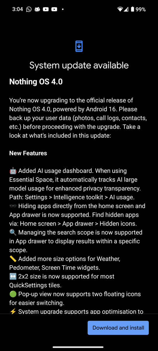 choqao's tweet image. NothingOS 4.0 Stable Now Out For Phone (3a)