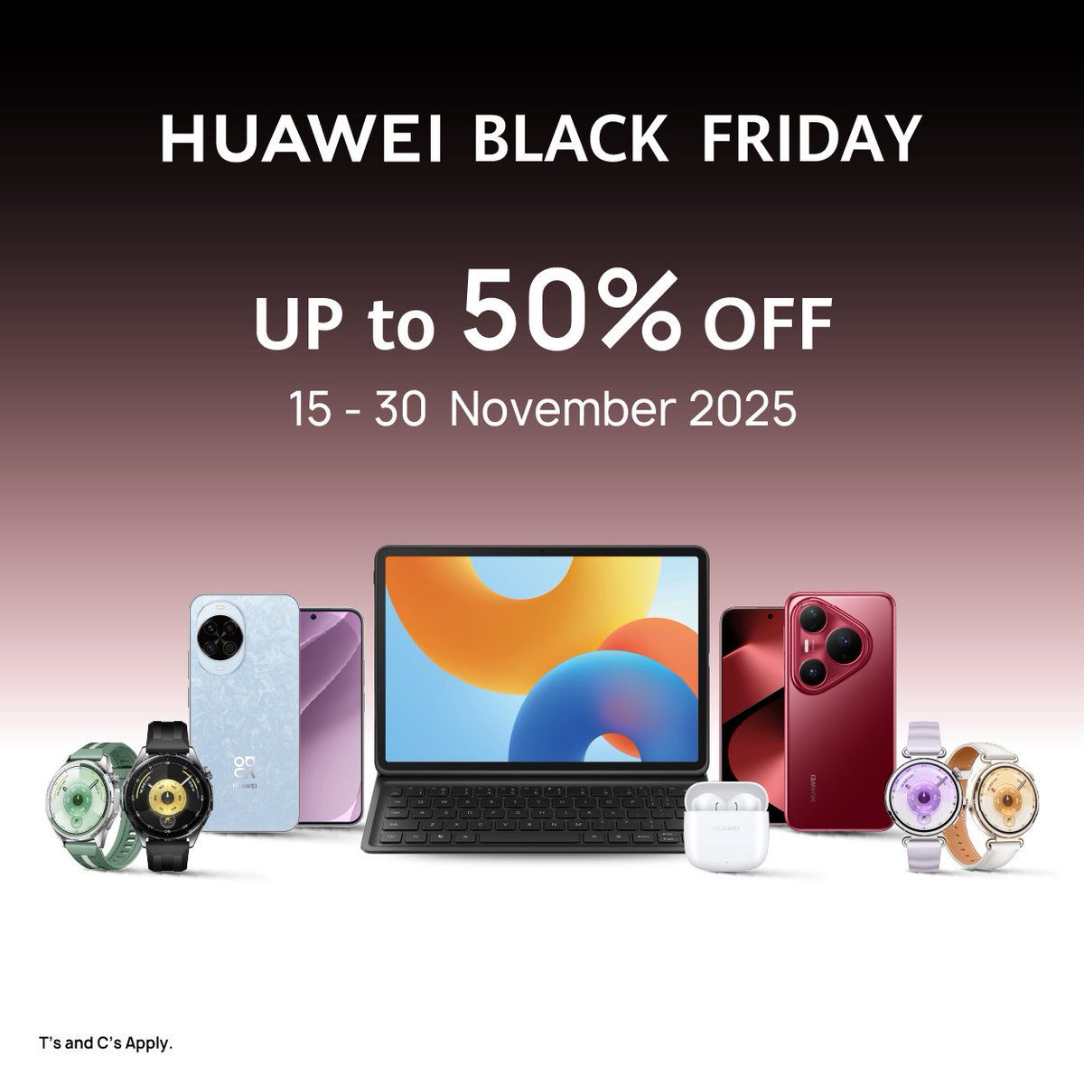 TechSmartZA's tweet image. Sponsored | There are some massive specials from #Huawei for Black Friday.

 Check them all out here: techsmart.co.za/news/Black-Fri…