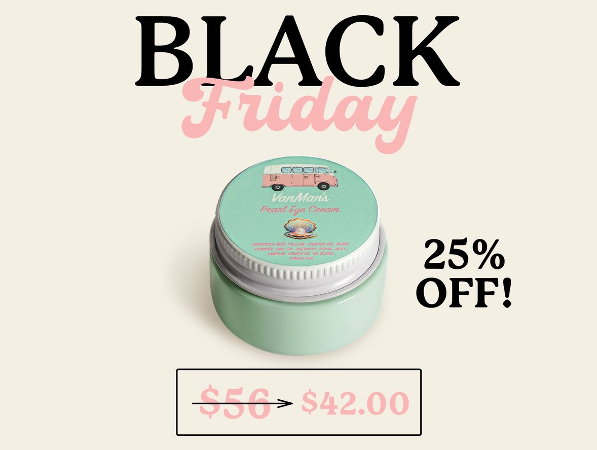 Man_with_a_van's tweet image. “I’ve tried all kinds of eye creams (most of which have ingredients I cannot pronounce) and have never found one I am more impressed with than VanMan’s! My makeup goes on more smoothly with no creasing throughout the day, my crows feet are disappearing, and my eyes look more…