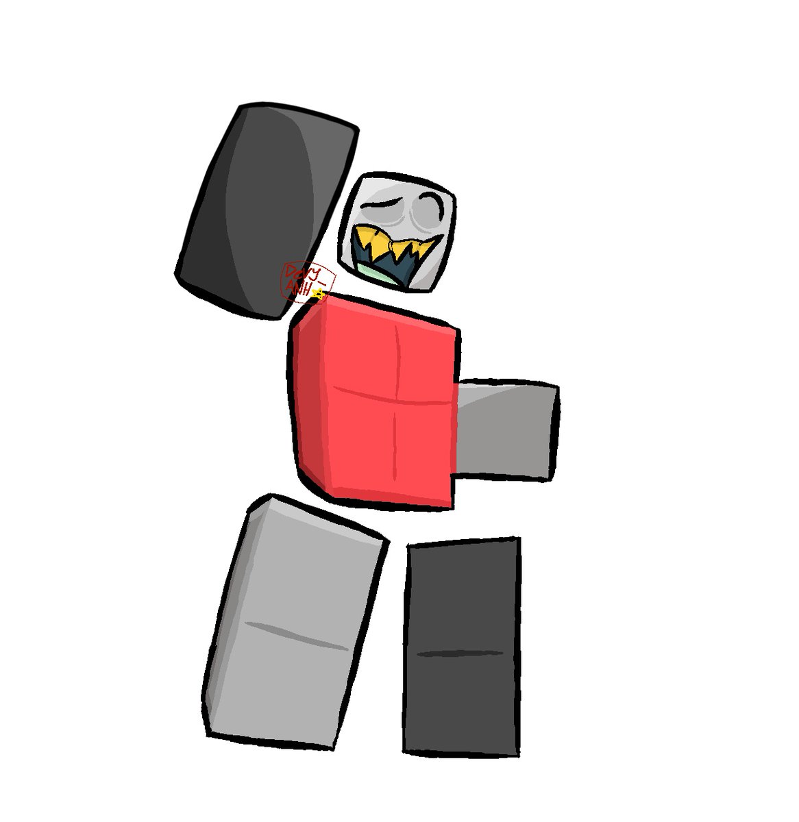 Devy_ANH's tweet photo. Yessir i do LOVE draw these weird squares non human thing (I mean Roblox)

#Roblox #drawing #ibispaintX #RobloxOC #Iloveroblox #fyp https://t.co/kiAydOIHNG
