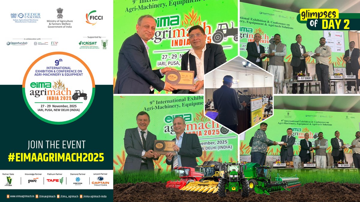 Eima_Agrimach's tweet photo. Day 2 wrapped! More tech, more ideas, more agriculture innovation. 🌾#EIMAAGRIMACH2025 showcased the future of agriculture with engaging demos and breakthrough innovations. https://t.co/qf34HCfxf0