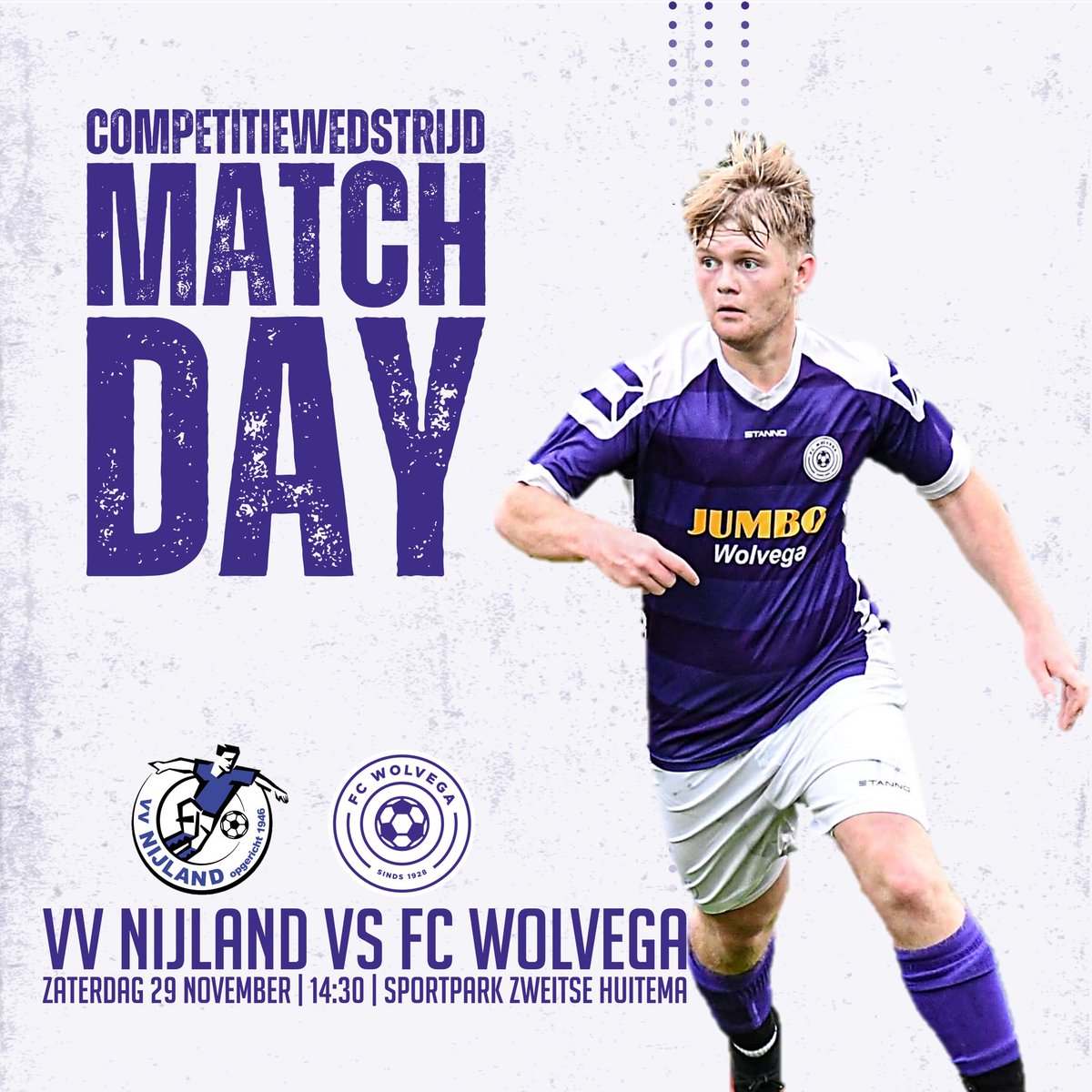 𝗠𝗔𝗧𝗖𝗛𝗗𝗔𝗬

Morgen staat alweer de laatste competitiewedstrijd voor de winterstop op het programma. We nemen het op tegen de enige ploeg die we momenteel nog onder ons houden: vv Nijland. Kunnen we een moeizaam 2025 succesvol afsluiten? Tot morgen in Nijland! 💜🤍

#nijwol