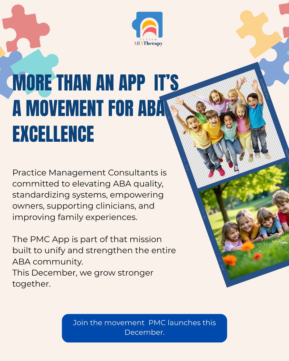 AATherapy8's tweet photo. PMC isn’t just a tool, it’s a promise.
A promise to uplift ABA agencies, support clinicians, and empower families.
This December marks the beginning of a stronger ABA community.
👉 Watch for the official release date.
#ABAMovement #StrongerTogether #PMCApp #DecemberDrop https://t.co/neXnLYhCfy