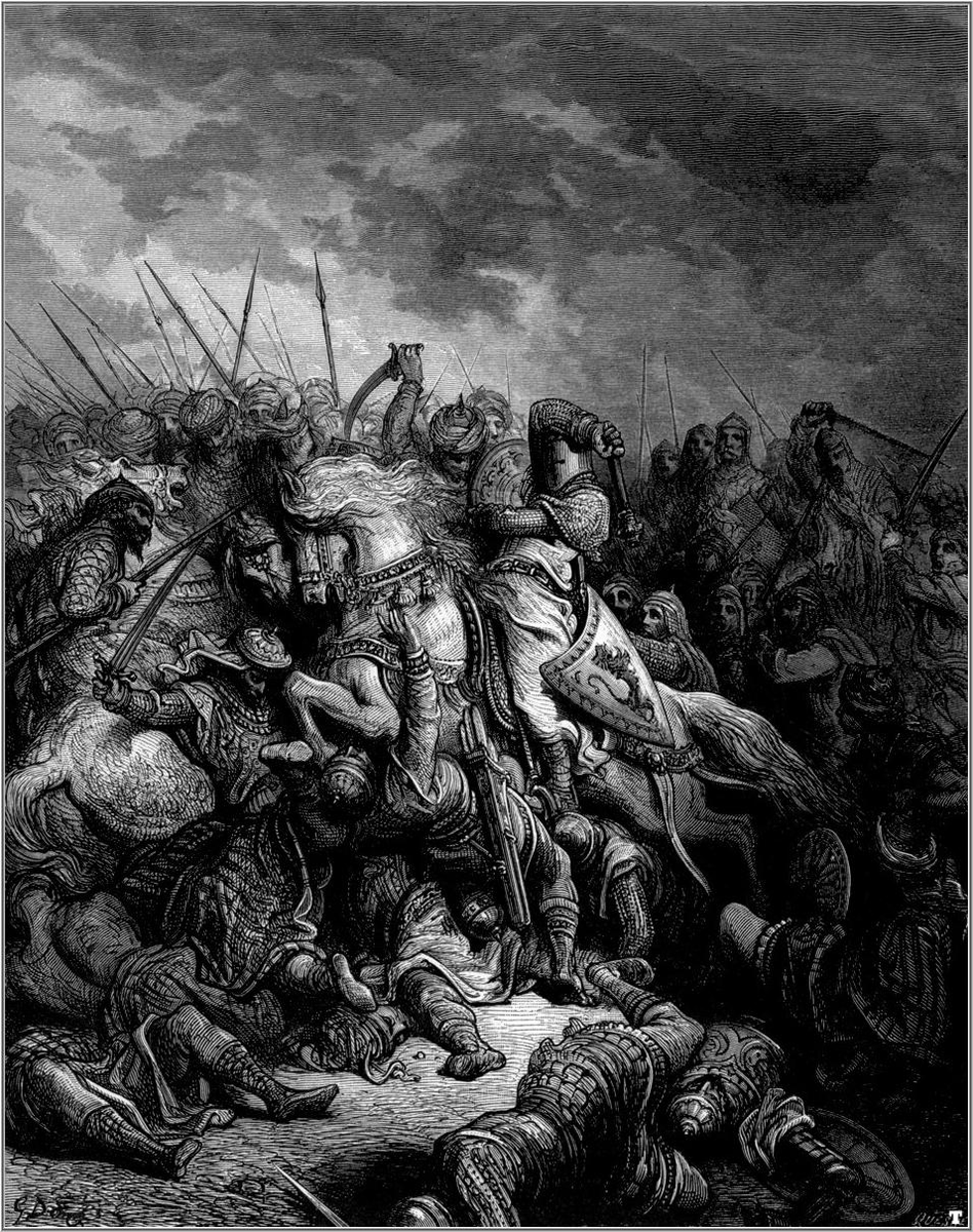 thewardoll's tweet photo. I know some of you saw my comment on Garand Thumb's post, and I thought it worth sharing.

The defeatist attitude is a problem, and there is a solution for it within our own history.

If you want to know why the Crusades were waged, you need only look 1,000 years prior to the Apostle Paul's journey across Asia and Macedonia in preaching the gospel.

The message of Christ spread westward like wildfire, and was ultimately the basis for Christendoms formation centuries later.

The people in those regions accepted the gospel of Christ and over the next few generations the Word of God reshaped their culture and society entirely.

This is a wildly oversimplified concept that spans across empires and time, but the foundational principle remains true as ever.

The inevitable outcome of a Father who possess a zeal for the Lord is the conversion of his entire family.

The result of many families like his, adhering to the ideals of the Holy Bible, is a whole society that reflects that same reverence for the Word.

The result of a society filled with a righteous passion to uphold God's Holy Law and to glorify Him, is a governance structure that will reflect exactly that.

Which is why almost 1,000 years after the Gospel was preached to the Western World, Godfrey of Bouillon led his Crusaders across 2,700 miles of impossibly difficult terrain to fight a far superior force on their own home territory.

If you want to defeat the enemy and establish peace that lasts for centuries as Godfrey did, you have to understand that the battle doesn't start with the first swing of a Christian sword.

It starts with you, right now.

It starts with Godly men leading their families.
It starts with families standing together for Christian principles in their communities.

And it spreads from the pews of every church building into the streets of every city and into the every aspect of society until the entire nation fears the Lord and seeks to glorify him in all things, including war.

My brothers, if we want Reconquista, we must first have REVIVAL.