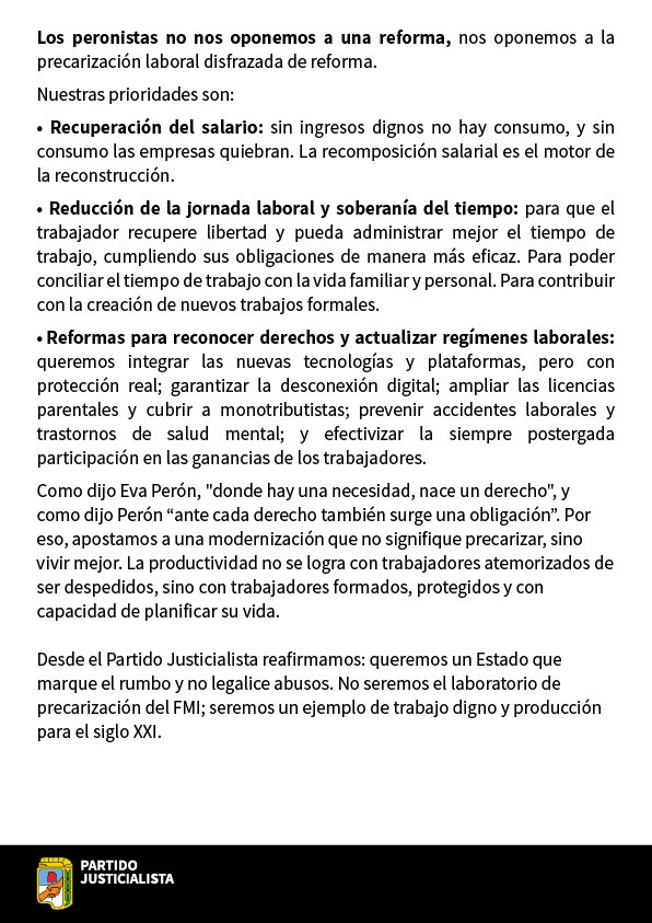 p_justicialista's tweet image. SÍ AL TRABAJO, NO A LA PRECARIZACIÓN LABORAL DEL FMI

Comunicado del Partido Justicialista sobre la precarización laboral en el gobierno de Milei.