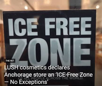 I don’t shop at Lush anymore after seeing this on their windows.