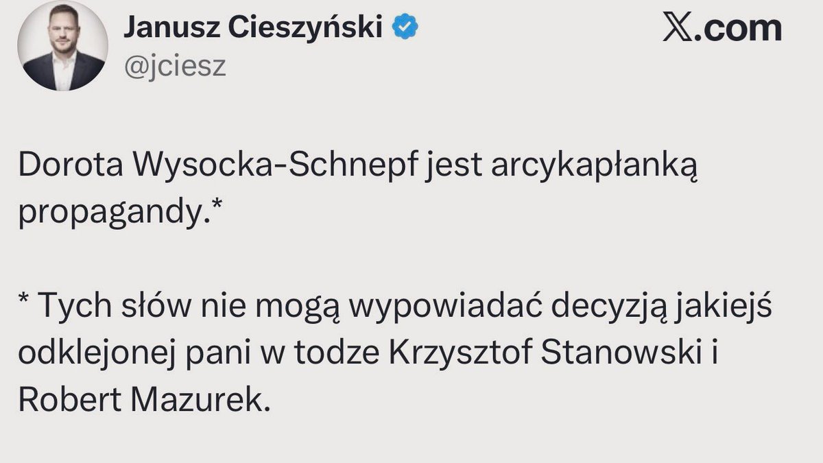 e_wrzosek's tweet image. Kto publicznie znieważa lub poniża konstytucyjny organ Rzeczypospolitej Polskiej podlega grzywnie, karze ograniczenia wolności albo pozbawienia wolności do lat 2.

Jeśli komuś piątek po południu wszedł za bardzo, niech nie będzie zdziwiony w poniedziałek.