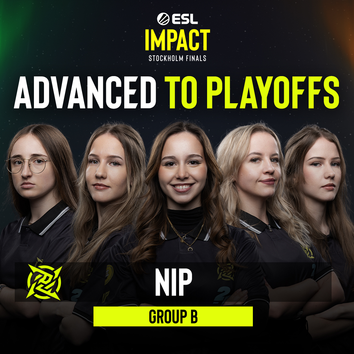 The confidence is off the scales and we have another team locking in 🔐

<a href="/NIPCS/">NIP CS</a> are headed to the #ESLImpact Stockholm Finals Playoffs!