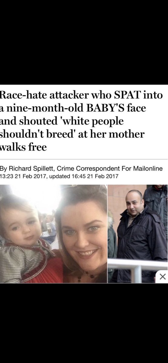 peterstopcrime's tweet image. #islamophobia. . What about whiteofuxkingphobia ?
“I believe he spat on her purely because we are white, I was a lone female and an easy target,” the Metro reported.
Abdulla was found through CCTV footage. He has twice before been convicted of race-hate attacks made on white…