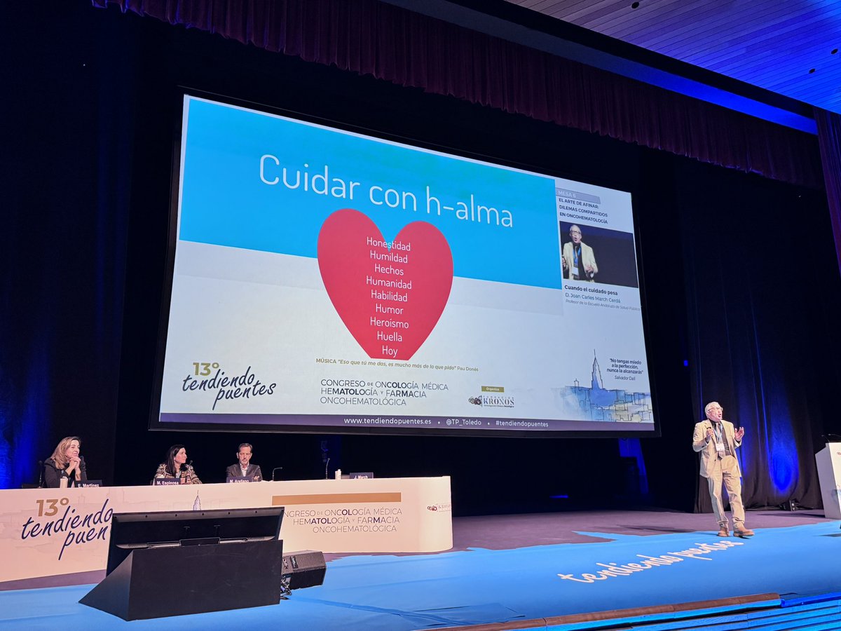 DrRaulCordoba's tweet image. @joancmarch nos ha deleitado en @TP_Toledo y ha concluido su intervención con “#cuidar con h-alma”. Nos ha dado mucho en que pensar #humanización #medicina