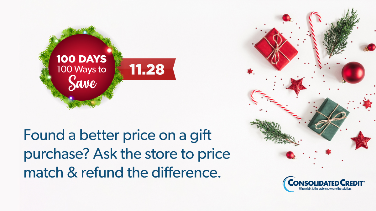 🎄#100Days100Ways Personal Finance Tip of the Day
🙌Tag people, like, share for chance to win $100
🎅Our FREE Holiday Budgeting Worksheet helps you plan &amp; map expenses:ow.ly/tJXl50X5aHH

💰#WINMONEY #HolidaySpending #Budgeting #ConsolidatedCredit #DebtSucks ☎️1-844-450-1789