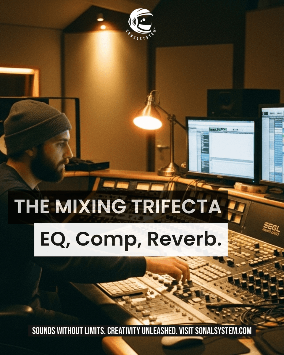 SonalSystem's tweet image. 🚀 Pro Mix Alert! Master the Ultimate Mixing Chain!
Struggling with broadcast-ready mixes? It&apos;s all about EQ, Compression &amp;amp; Reverb! Our new guide reveals how to:

🔗 Read the full post: sonalsystem.com/t3mg0

#MixingTips #AudioEngineering #MusicProduction #ProAudio #SonalSystem